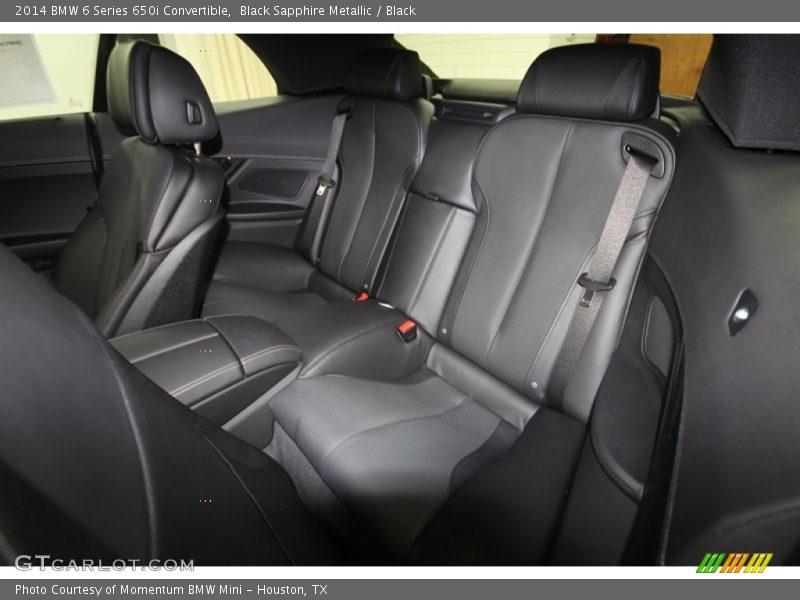 Rear Seat of 2014 6 Series 650i Convertible