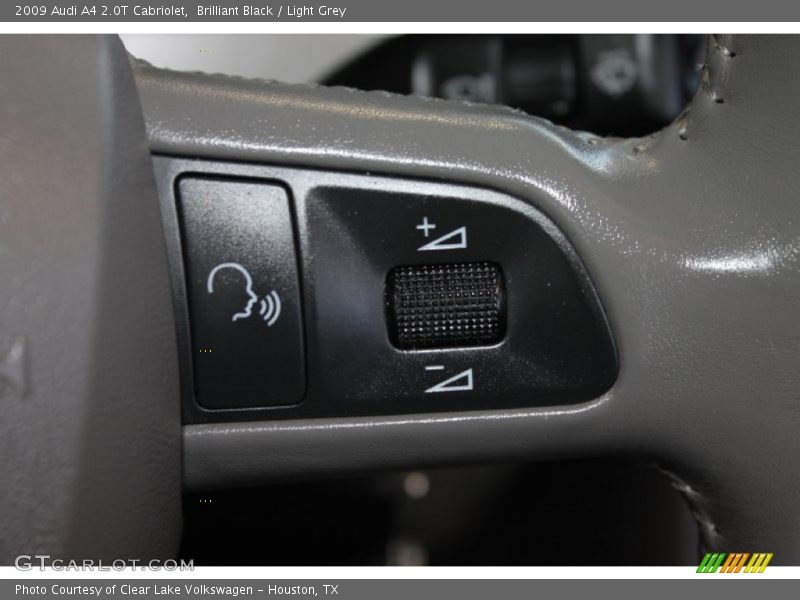 Brilliant Black / Light Grey 2009 Audi A4 2.0T Cabriolet