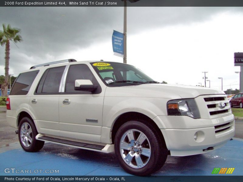 White Sand Tri Coat / Stone 2008 Ford Expedition Limited 4x4
