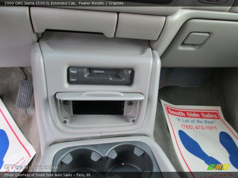 Pewter Metallic / Graphite 2000 GMC Sierra 1500 SL Extended Cab