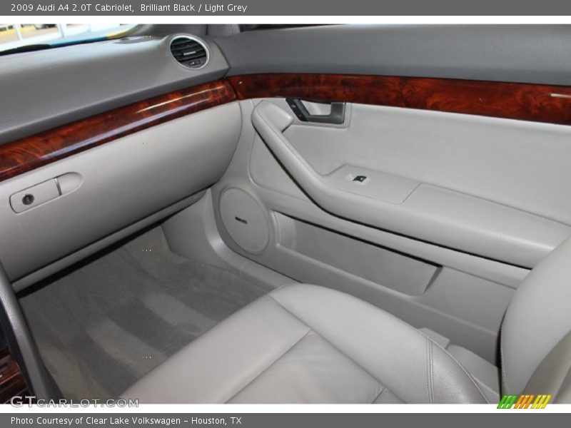 Brilliant Black / Light Grey 2009 Audi A4 2.0T Cabriolet