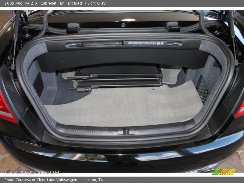 Brilliant Black / Light Grey 2009 Audi A4 2.0T Cabriolet