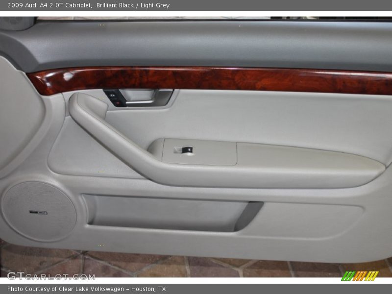 Brilliant Black / Light Grey 2009 Audi A4 2.0T Cabriolet