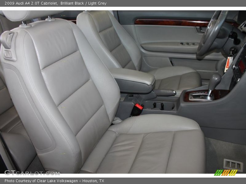 Brilliant Black / Light Grey 2009 Audi A4 2.0T Cabriolet