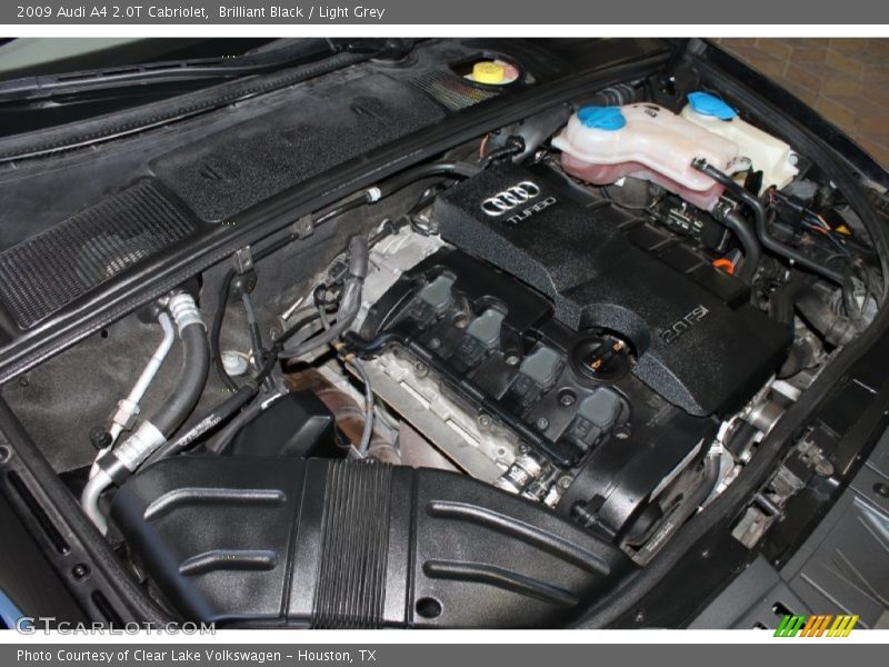 Brilliant Black / Light Grey 2009 Audi A4 2.0T Cabriolet