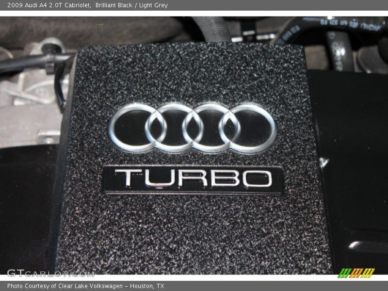 Brilliant Black / Light Grey 2009 Audi A4 2.0T Cabriolet