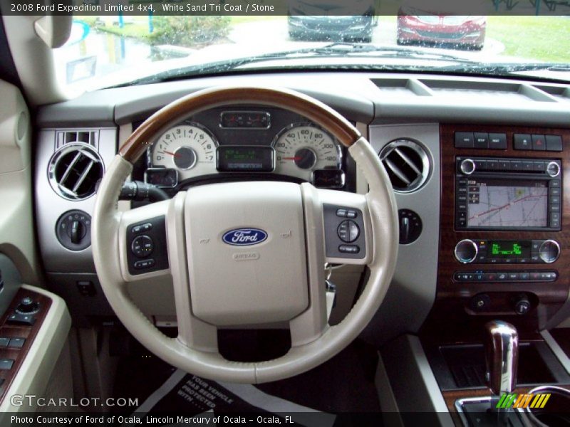 White Sand Tri Coat / Stone 2008 Ford Expedition Limited 4x4
