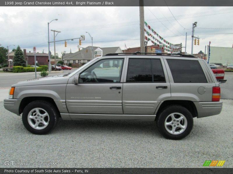 Bright Platinum / Black 1998 Jeep Grand Cherokee Limited 4x4