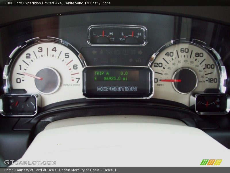 White Sand Tri Coat / Stone 2008 Ford Expedition Limited 4x4