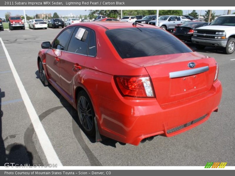Lightning Red Pearl / Carbon Black 2011 Subaru Impreza WRX Sedan