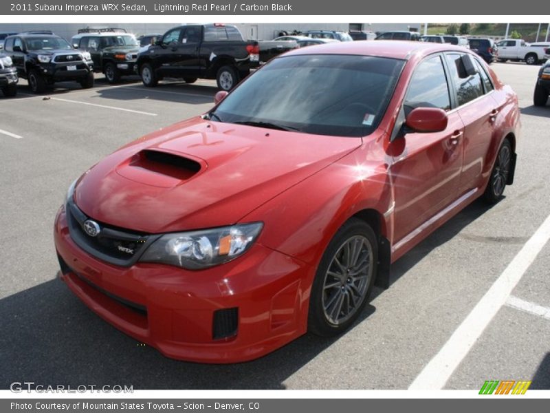 Lightning Red Pearl / Carbon Black 2011 Subaru Impreza WRX Sedan