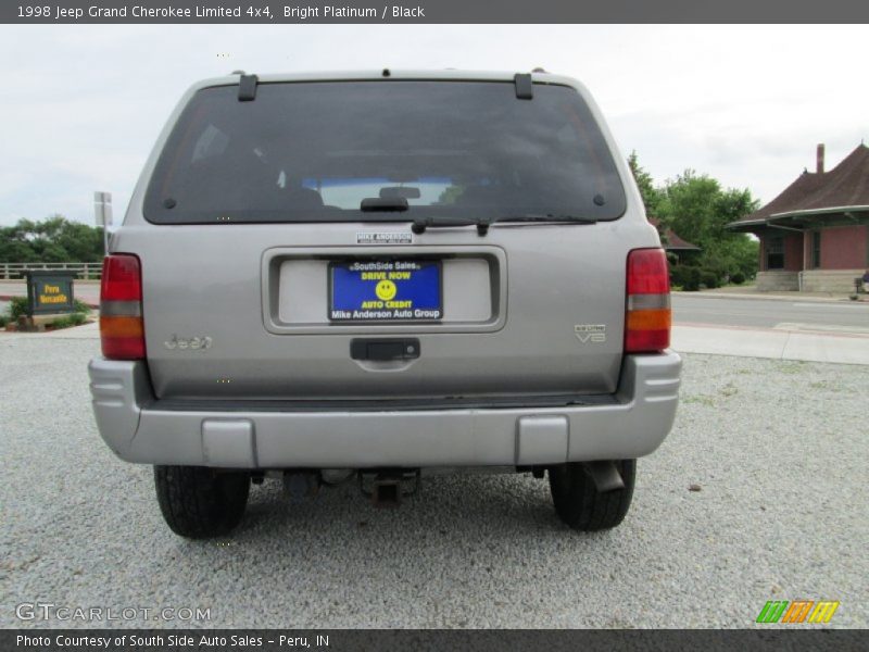 Bright Platinum / Black 1998 Jeep Grand Cherokee Limited 4x4