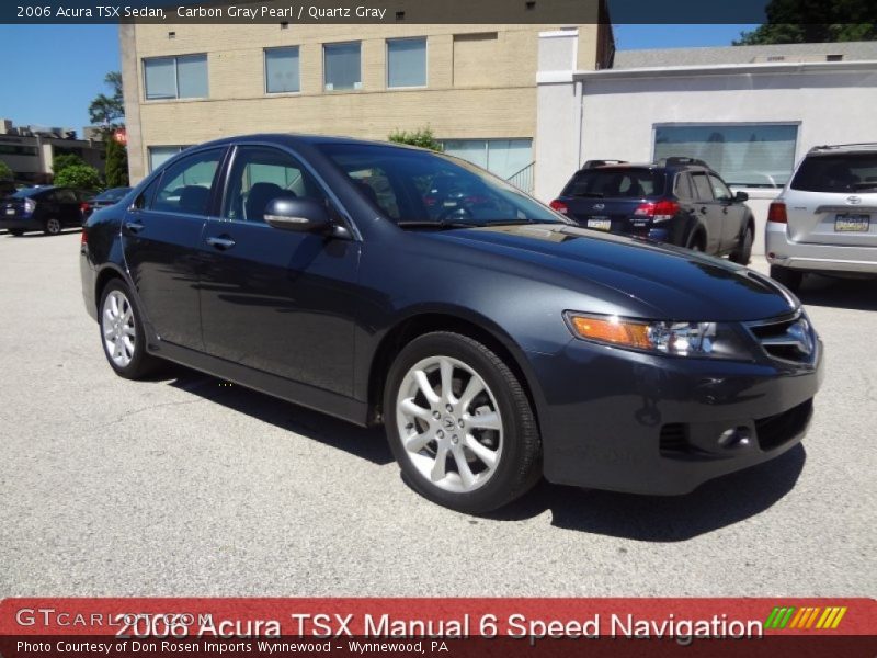 Carbon Gray Pearl / Quartz Gray 2006 Acura TSX Sedan
