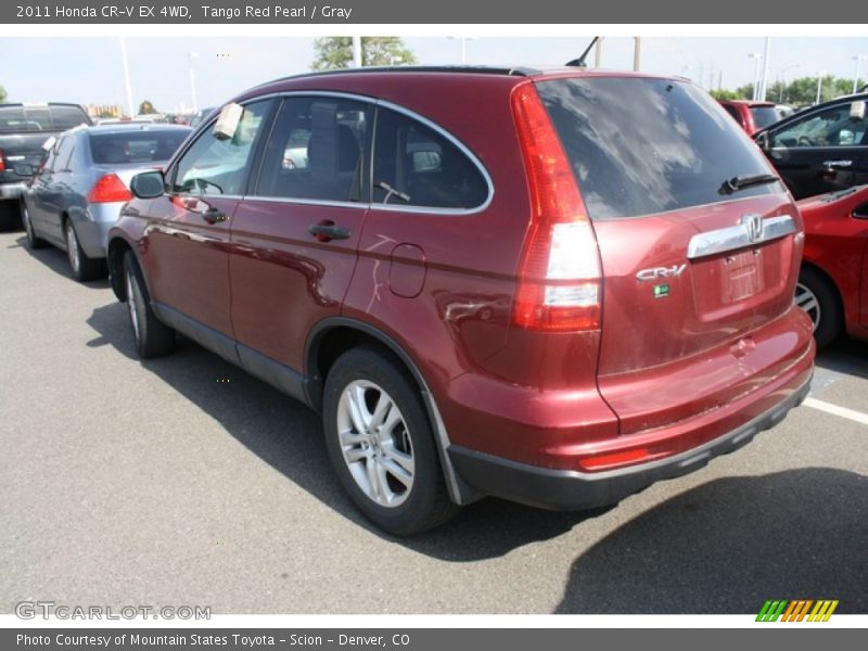 Tango Red Pearl / Gray 2011 Honda CR-V EX 4WD