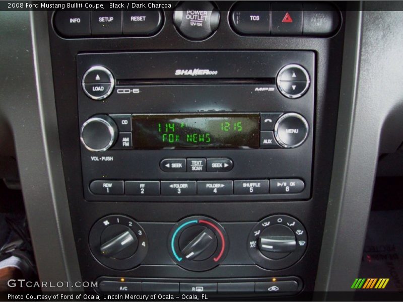 Controls of 2008 Mustang Bullitt Coupe