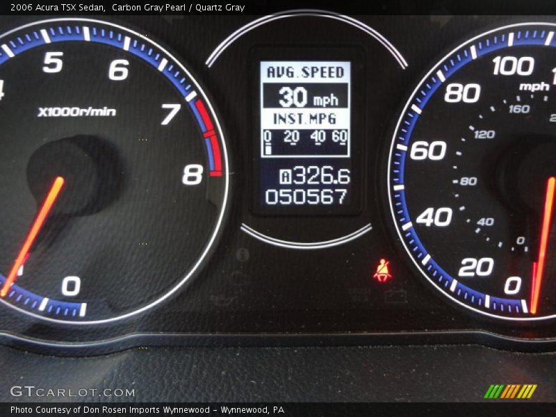 Carbon Gray Pearl / Quartz Gray 2006 Acura TSX Sedan