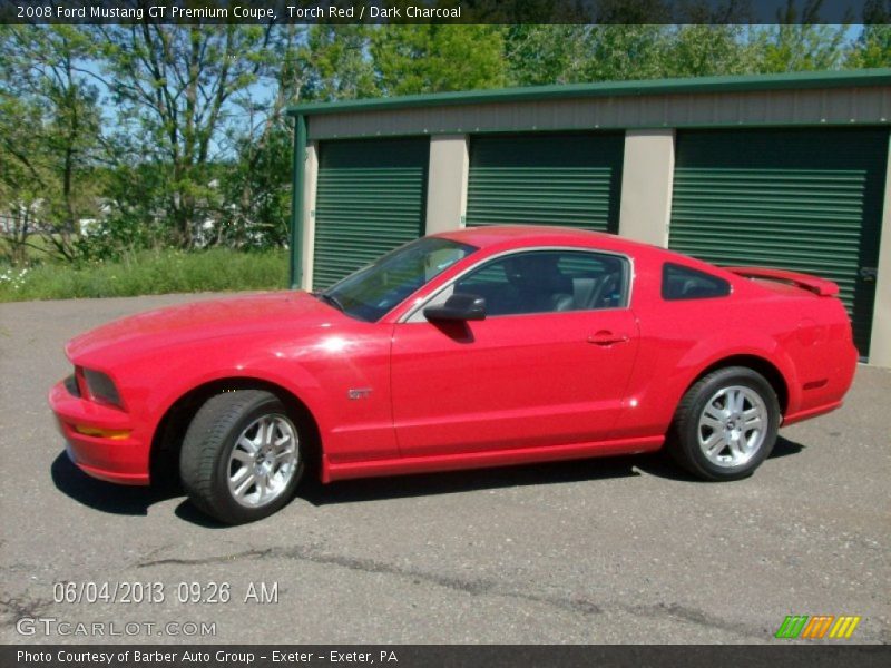 Torch Red / Dark Charcoal 2008 Ford Mustang GT Premium Coupe