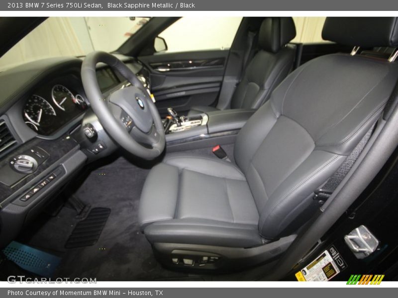 Black Sapphire Metallic / Black 2013 BMW 7 Series 750Li Sedan