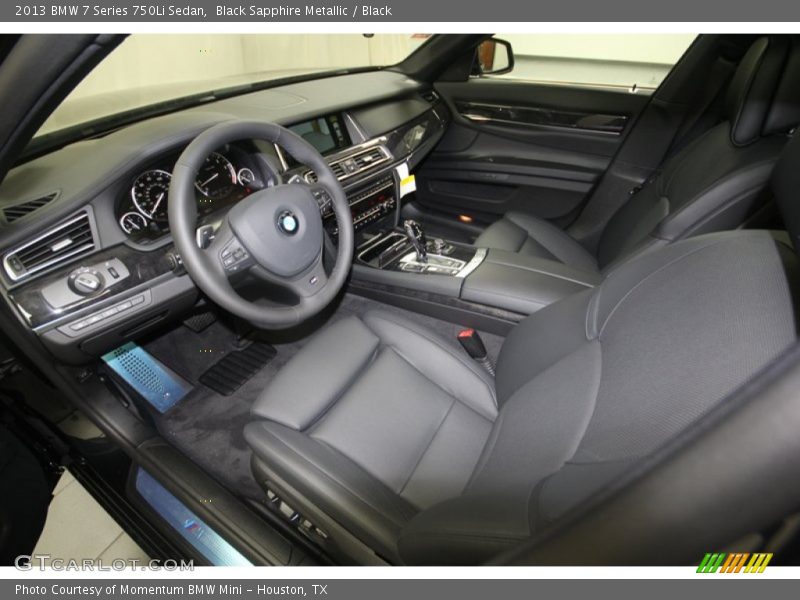 Black Sapphire Metallic / Black 2013 BMW 7 Series 750Li Sedan