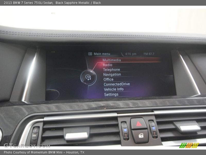 Black Sapphire Metallic / Black 2013 BMW 7 Series 750Li Sedan
