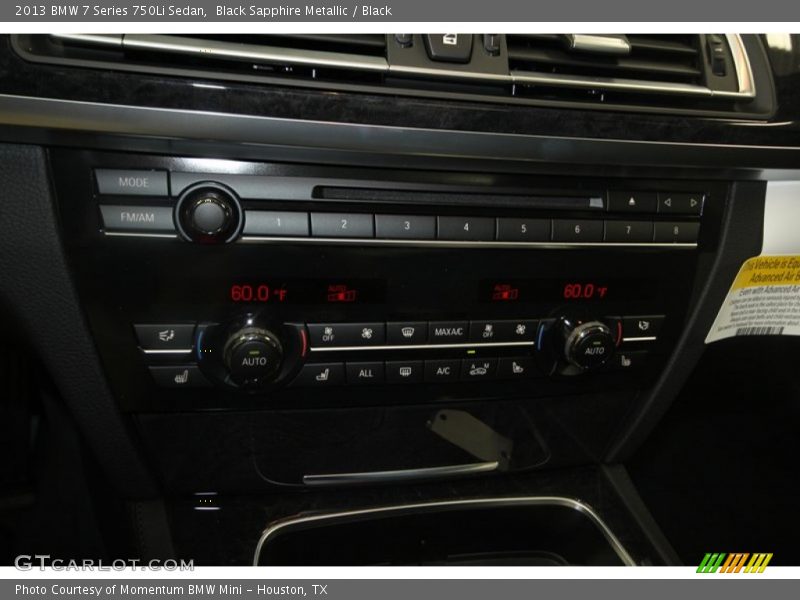 Black Sapphire Metallic / Black 2013 BMW 7 Series 750Li Sedan