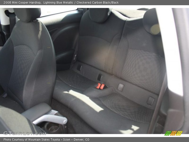Lightning Blue Metallic / Checkered Carbon Black/Black 2008 Mini Cooper Hardtop