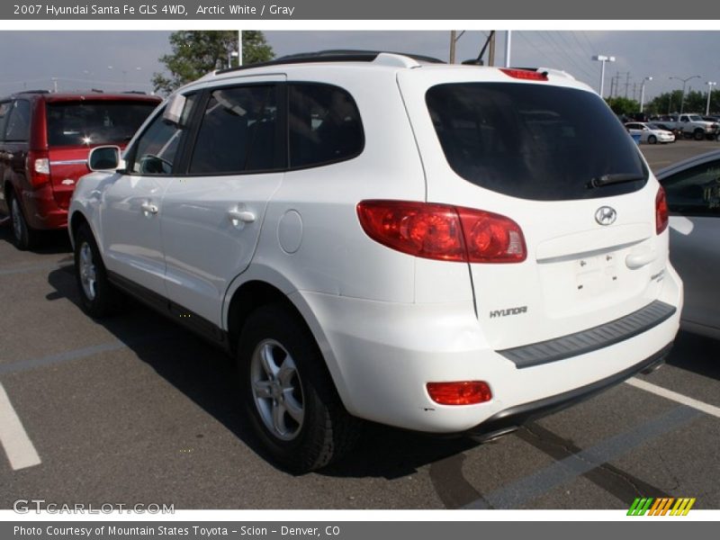 Arctic White / Gray 2007 Hyundai Santa Fe GLS 4WD