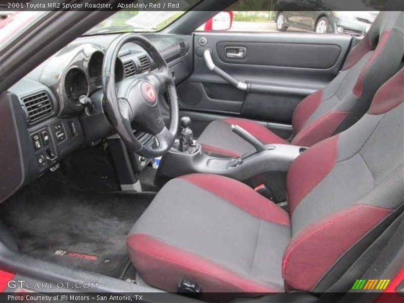  2001 MR2 Spyder Roadster Red Interior