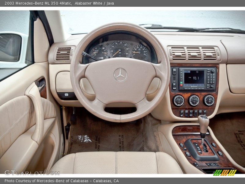 Alabaster White / Java 2003 Mercedes-Benz ML 350 4Matic