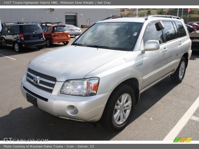 Millenium Silver Metallic / Ash Gray 2007 Toyota Highlander Hybrid 4WD