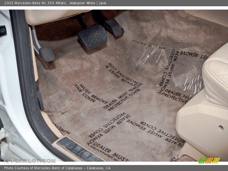 Alabaster White / Java 2003 Mercedes-Benz ML 350 4Matic