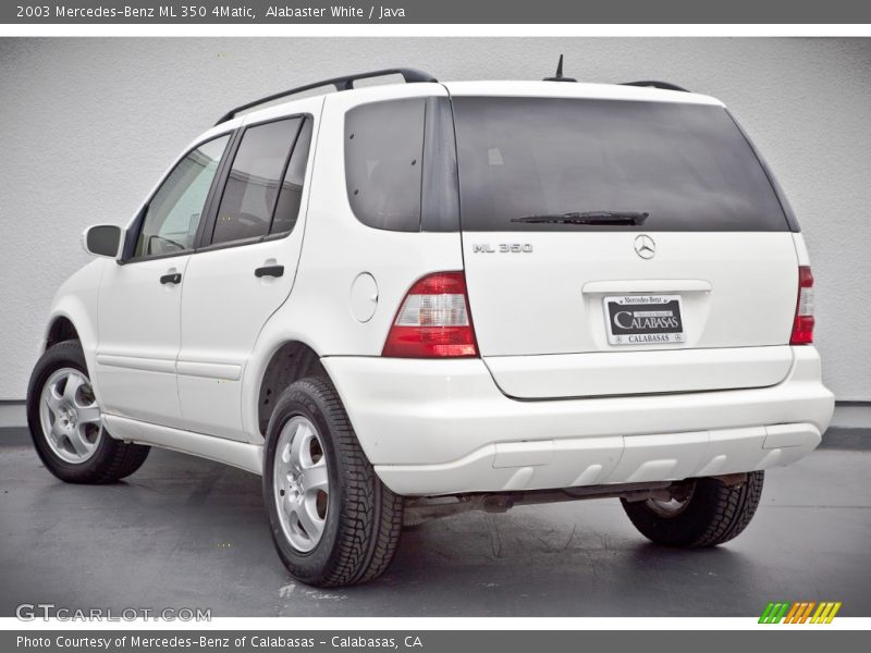 Alabaster White / Java 2003 Mercedes-Benz ML 350 4Matic