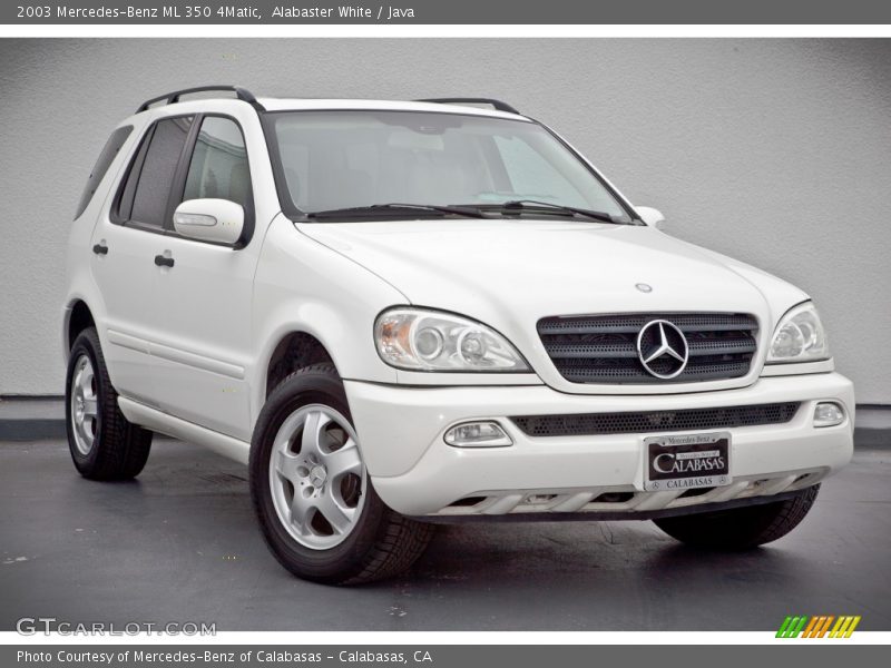 Alabaster White / Java 2003 Mercedes-Benz ML 350 4Matic