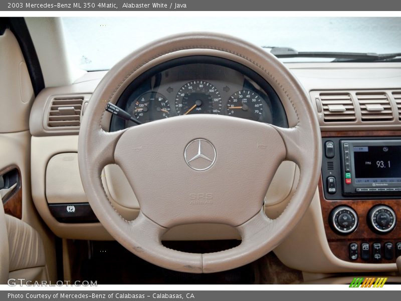 Alabaster White / Java 2003 Mercedes-Benz ML 350 4Matic