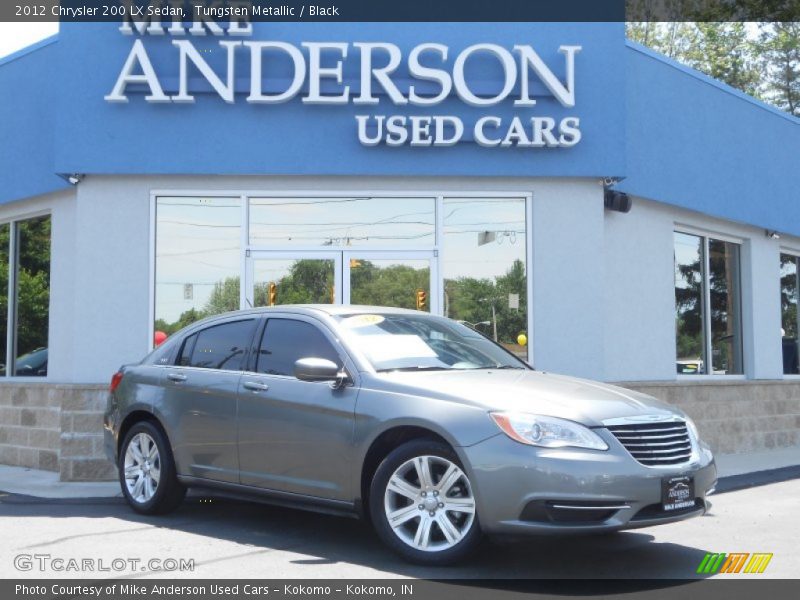 Tungsten Metallic / Black 2012 Chrysler 200 LX Sedan