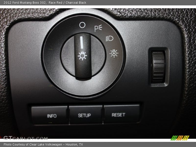 Controls of 2012 Mustang Boss 302