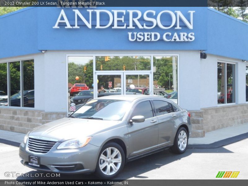 Tungsten Metallic / Black 2012 Chrysler 200 LX Sedan