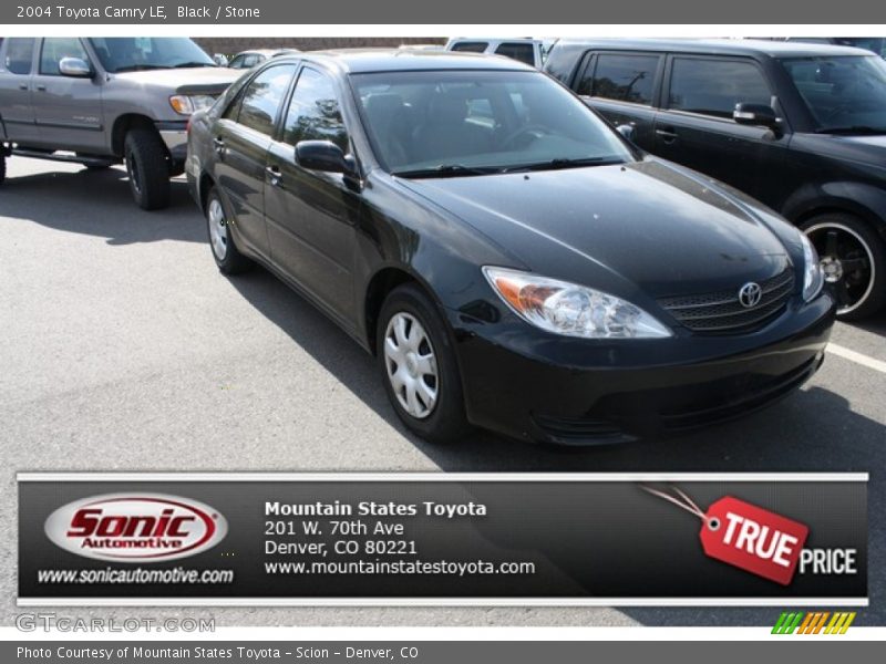 Black / Stone 2004 Toyota Camry LE
