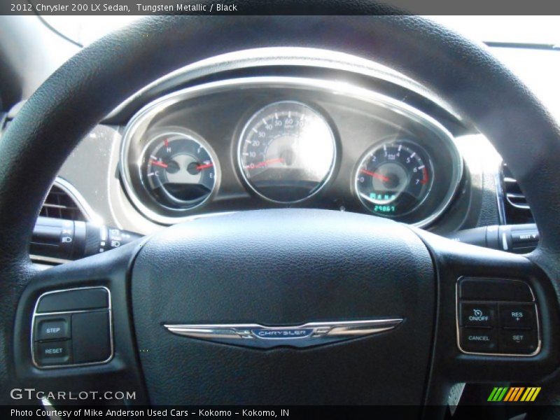 Tungsten Metallic / Black 2012 Chrysler 200 LX Sedan