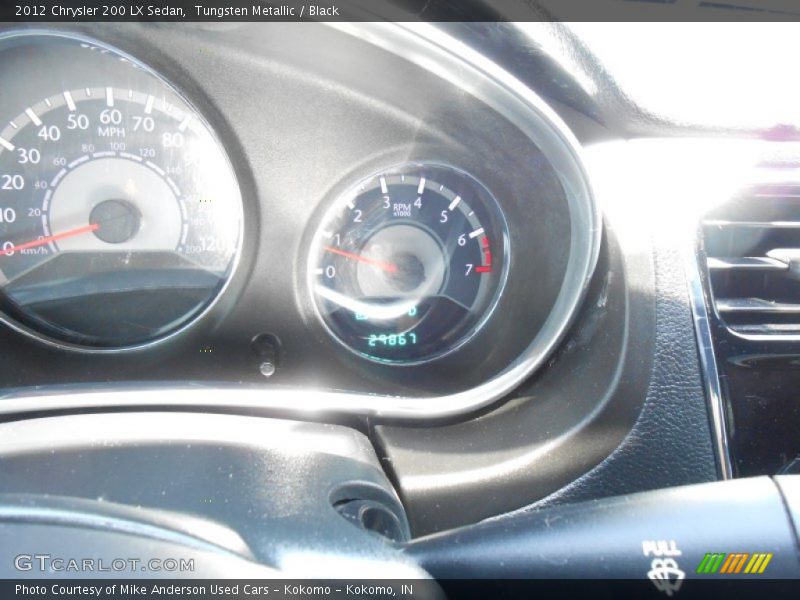 Tungsten Metallic / Black 2012 Chrysler 200 LX Sedan