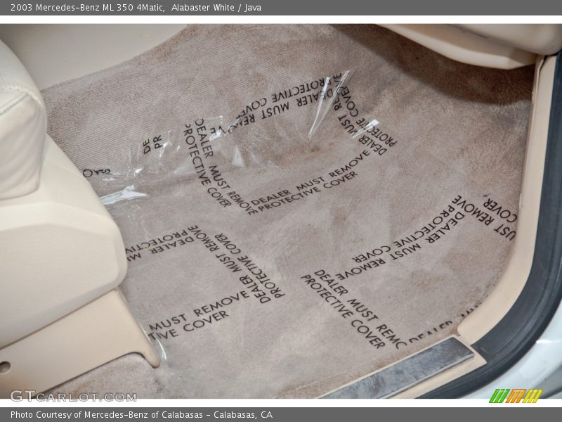 Alabaster White / Java 2003 Mercedes-Benz ML 350 4Matic