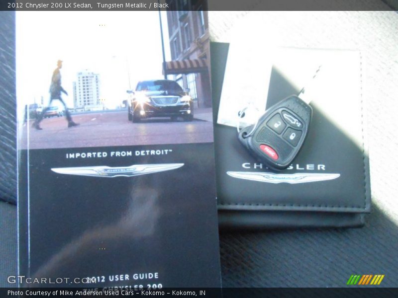 Tungsten Metallic / Black 2012 Chrysler 200 LX Sedan