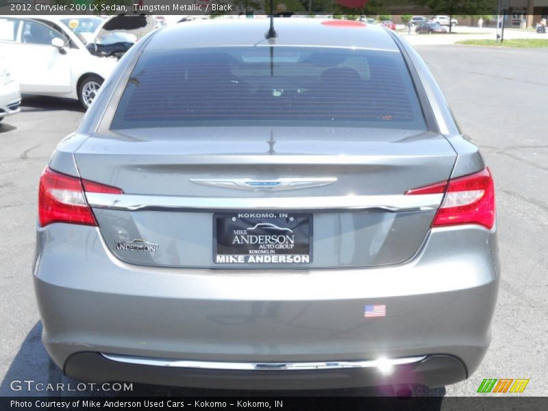 Tungsten Metallic / Black 2012 Chrysler 200 LX Sedan