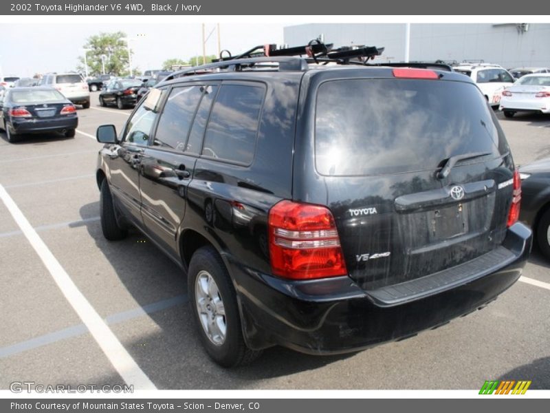 Black / Ivory 2002 Toyota Highlander V6 4WD