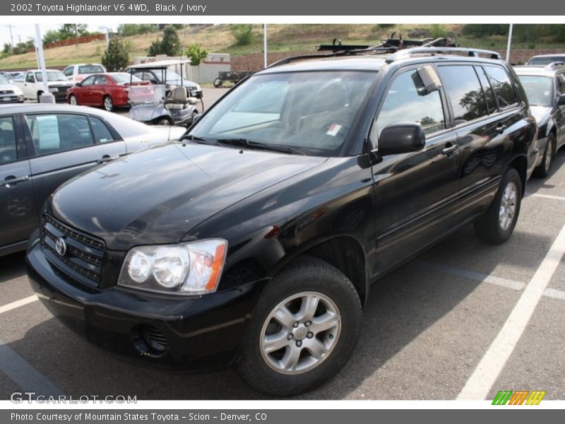 Black / Ivory 2002 Toyota Highlander V6 4WD