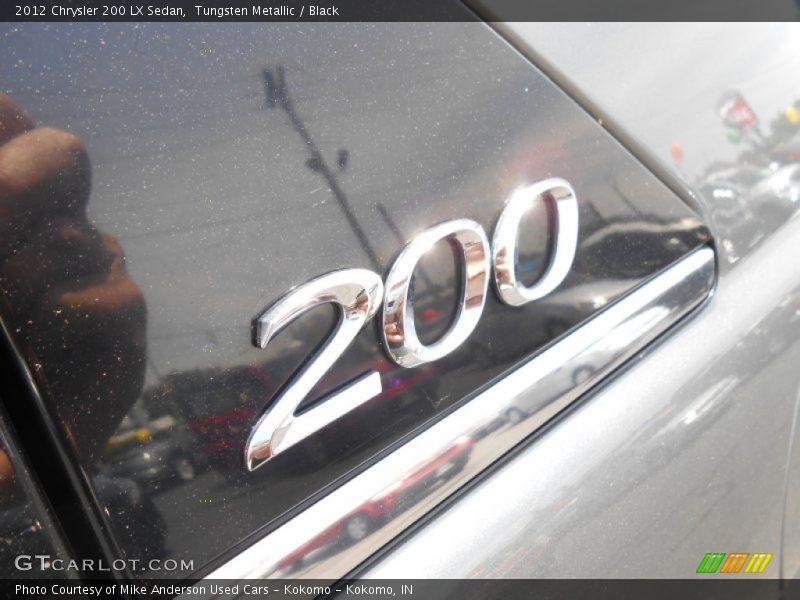 Tungsten Metallic / Black 2012 Chrysler 200 LX Sedan
