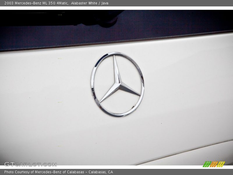 Alabaster White / Java 2003 Mercedes-Benz ML 350 4Matic