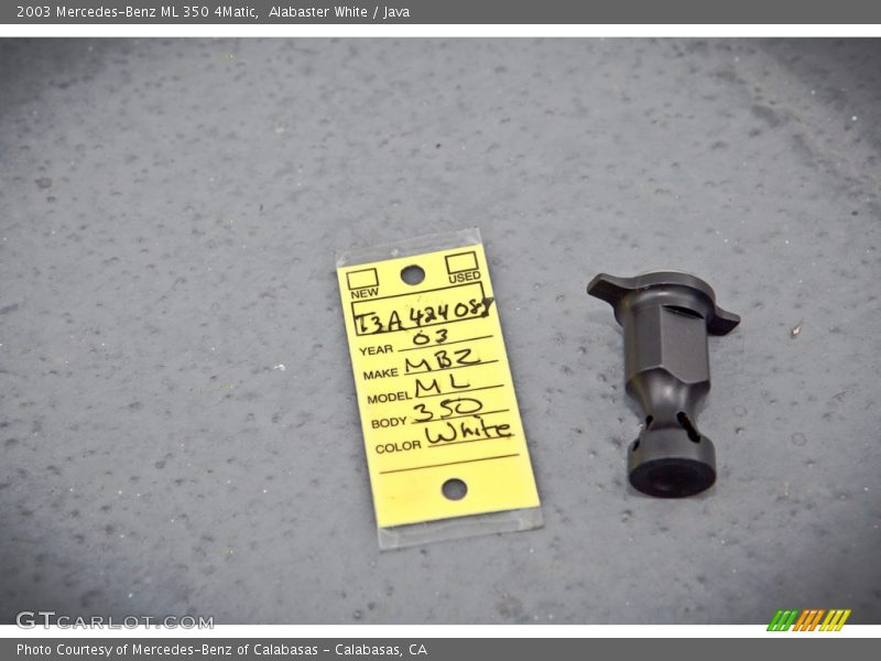 Alabaster White / Java 2003 Mercedes-Benz ML 350 4Matic
