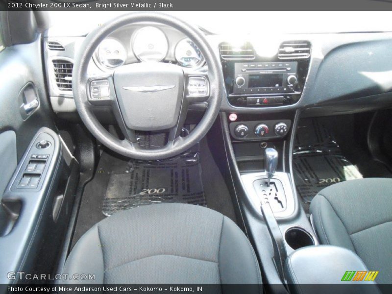 Bright Silver Metallic / Black 2012 Chrysler 200 LX Sedan