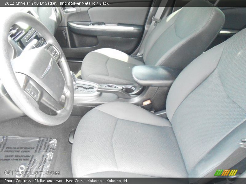 Bright Silver Metallic / Black 2012 Chrysler 200 LX Sedan